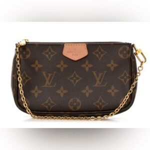 Authentic Louis Vuitton Monogram Mini Small Pochette Multi Pochette Accessoires